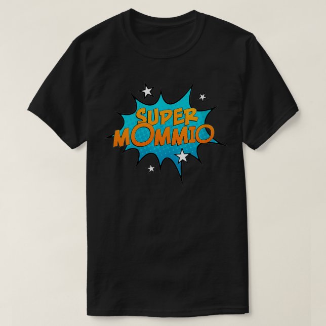 Camiseta Super Papa femenino y té gracioso de Mommio (Diseño del anverso)
