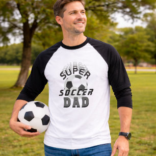 Camiseta Super Papá Fútbol Balón Deportes Padre