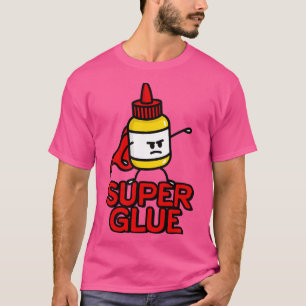 Camiseta Super pegamento super héroe héroe divertido person