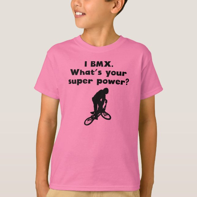 Camiseta Super potencia de BMX (Anverso)
