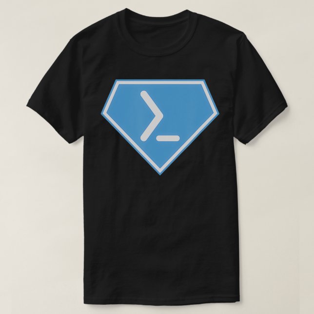 Camiseta Super potencia de Powershell (Diseño del anverso)