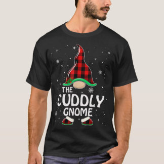 Camiseta Super Power Cuddly Gnome Buffalo Plaid Matching Fa