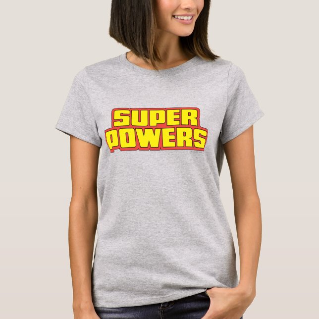 Camiseta Super Powers™  Logo Yellow (Anverso)