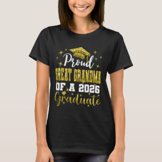 Camiseta Super Proud Great Grandma of 2026 Graduate Graduat
