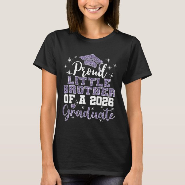 Camiseta Super Proud Little Brother 2026 Graduate Graduatio (Anverso)