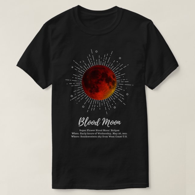 Camiseta Super Sangre Luna 2021 (Diseño del anverso)