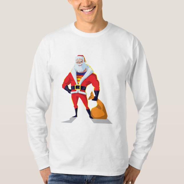 Camiseta "Super Santa" - Navidades heroicos (Anverso)