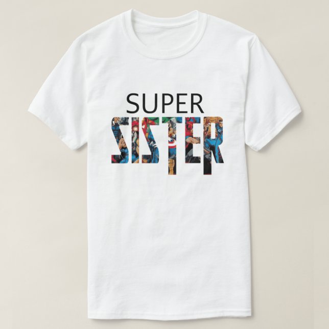 Camiseta Super sister (Diseño del anverso)