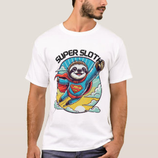 Camiseta Super Sloth - Gracioso y Adorable Diseño de Slots