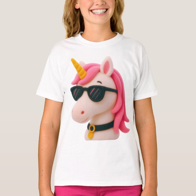 Camiseta super soft unicorn-style plush style (Anverso)