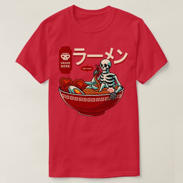 Camiseta Super Spicy Ramen (Diseño del anverso)