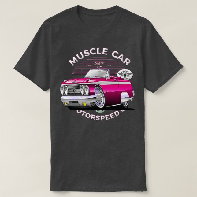 Camiseta Super Sport americano Super Car Gasser Low Rider 1 (Diseño del anverso)