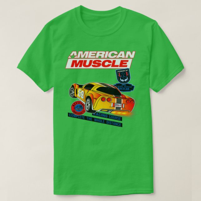 Camiseta Super Sport americano Super Car Gasser Race Car 7 (Diseño del anverso)
