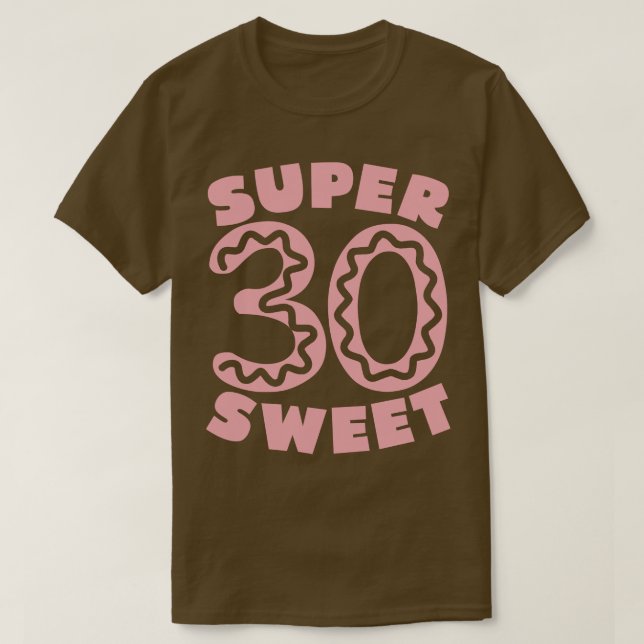 Camiseta Super Sweet 30 Donu (Diseño del anverso)