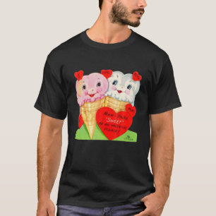 Camiseta Super Sweet Ice Cream Cone Retro Vintage Valentine