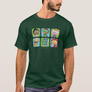 Camiseta Super WHY Super héroes retro