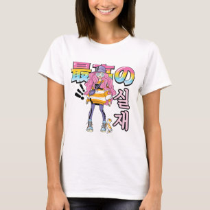 Camiseta Super y Real: Dúo de Moda Callejera Anime