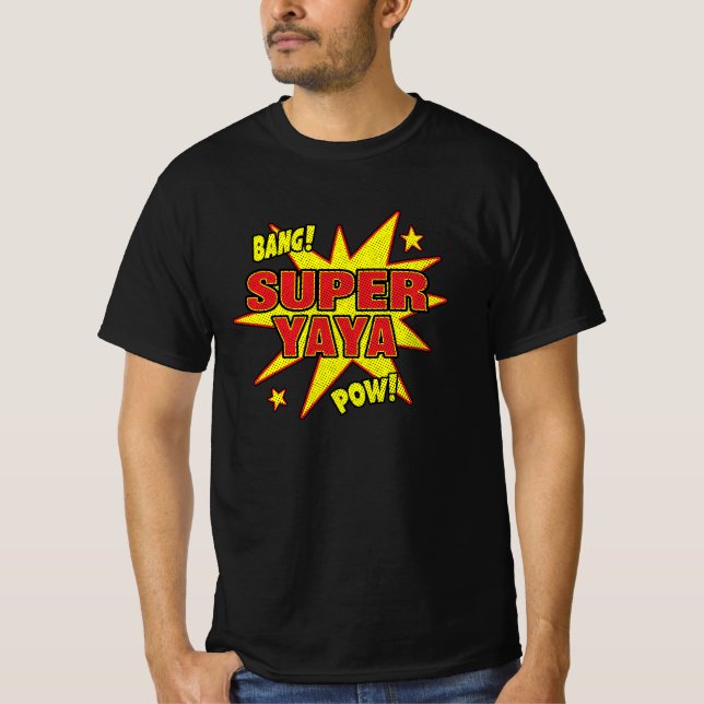Camiseta Super Yaya - Regalo de la abuela Super Power (Anverso)