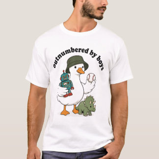 Camiseta Superada en Número por los Chicos Día de la Madre