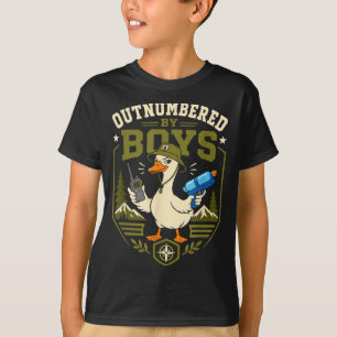 Camiseta Superada en número por niños divertida mamá sender