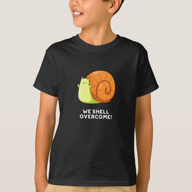 Camiseta Superamos divertida y positiva Pun de Caracol Oscu (Anverso)