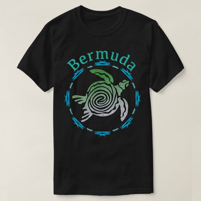 Camiseta Superar el valiente regalo de Bermudas para el ven (Diseño del anverso)