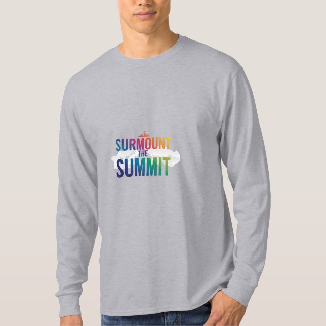 Camiseta Superar la Cumbre" (Anverso)