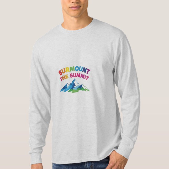 Camiseta Superar la Cumbre" (Anverso)