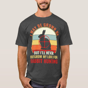 Camiseta Superar Mi Amor Por La Cacería De Conejos Gracioso
