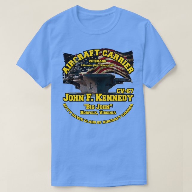 Camiseta Supercompañía USS John F Kennedy CV67 (Diseño del anverso)