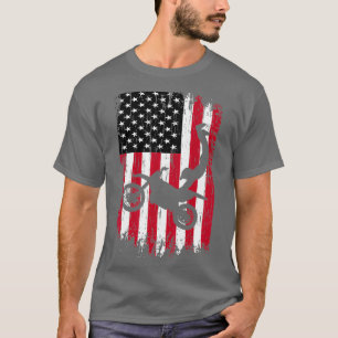 Camiseta Supercross Freestyle Motocross Bandera estadounide