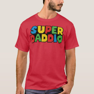 Camiseta SuperDaddio juego divertido de video Día del padre
