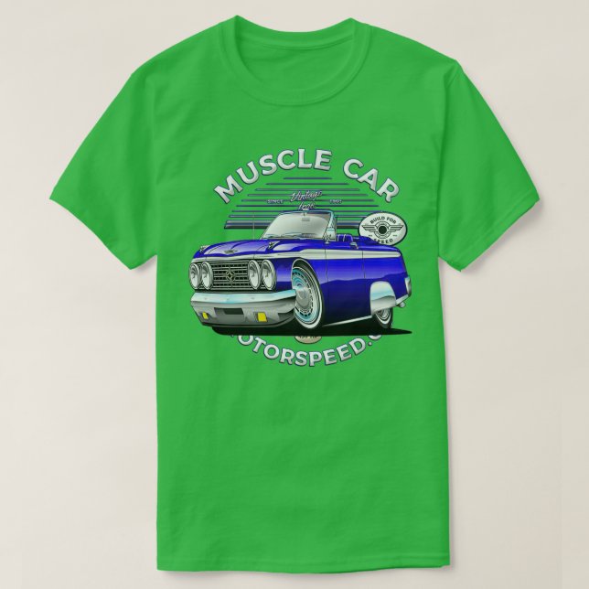 Camiseta Superdeportivo americano Super Car Gasser de baja  (Diseño del anverso)