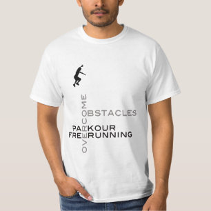 Camiseta Supere los obstáculos:: En blanco