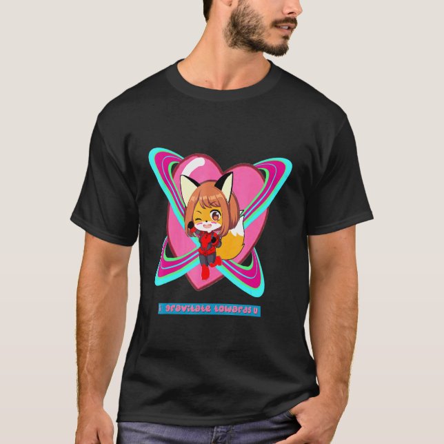 Camiseta Superespacio de Chica de gravedad Fox (Anverso)