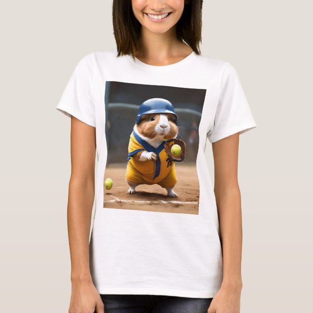 Camiseta Superestrella de Softbol de Conejillo de  (Anverso)