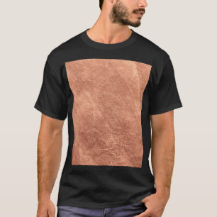 Camiseta Superficie de cobre cepillada, textura metálica.