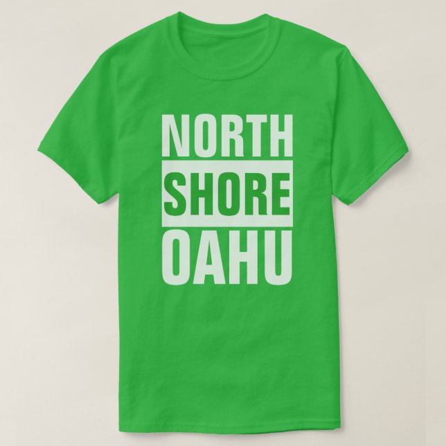 CAMISETA SUPERFICIE HAWAII DE SHORE DEL NORTE (Diseño del anverso)