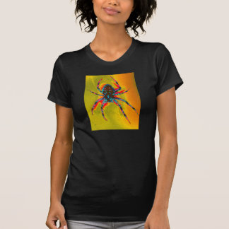 Camiseta Superficie inferior psicodélico de la araña por