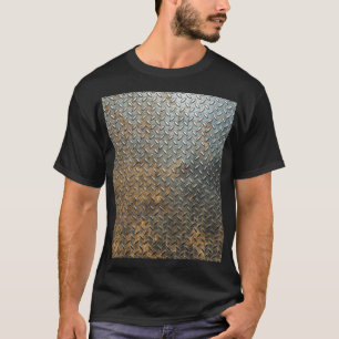 Camiseta Superficie metálica, fondo de textura reflectante.