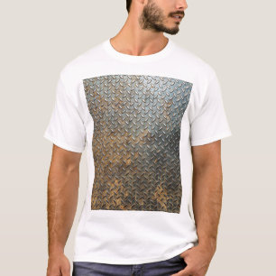 Camiseta Superficie metálica, fondo de textura reflectante.