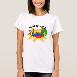 Camiseta Superfood Divertido bollo vegetal
