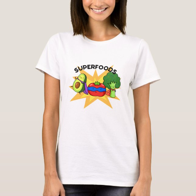 Camiseta Superfood Divertido bollo vegetal (Anverso)