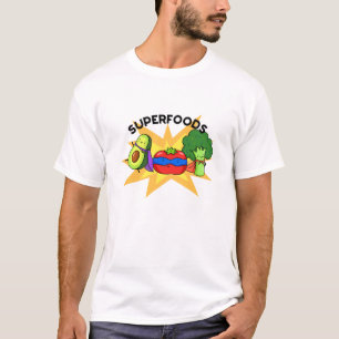Camiseta Superfood Divertido bollo vegetal