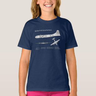 Camiseta Superfortaleza B-29 - Planes de diseño aéreo ABD