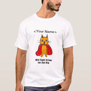 Camiseta Supergato Luchar contra el crimen por cazar ( agre