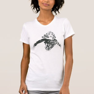 Camiseta Supergirl Black and White Drawing 1