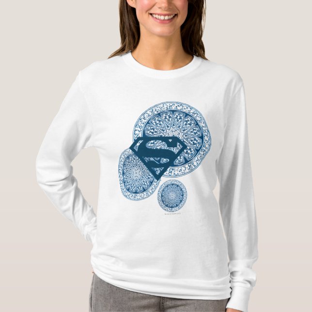 Camiseta Supergirl Blue Circle Design (Anverso)