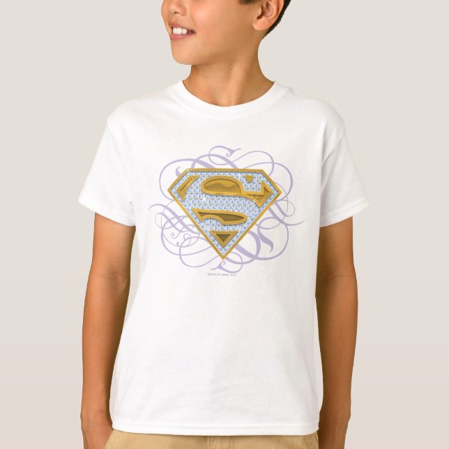 Camiseta Supergirl Blue Jewels 2 (Anverso)
