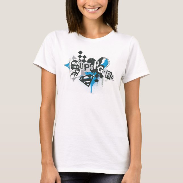 Camiseta Supergirl derrames y splatt (Anverso)